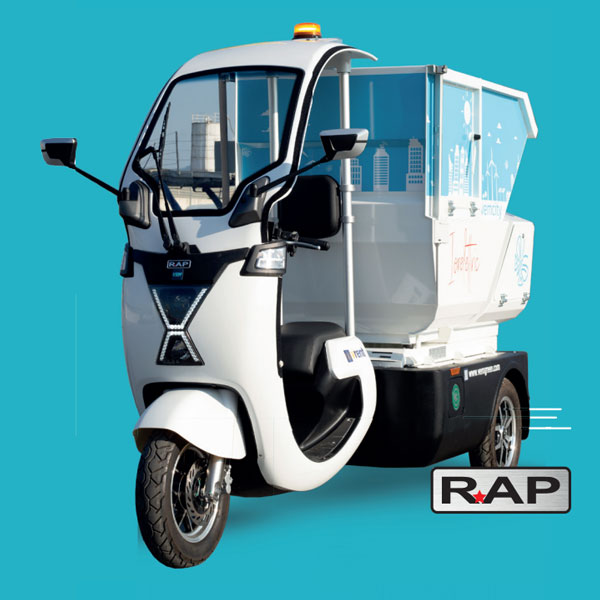 Véhicule électriques Trois roues pour le ramassage des ordures, Série Ioneletric